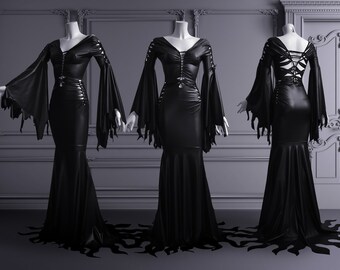 Black Latex Wedding Dress